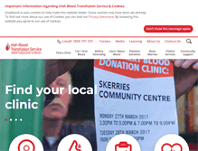 Tablet Screenshot of giveblood.ie